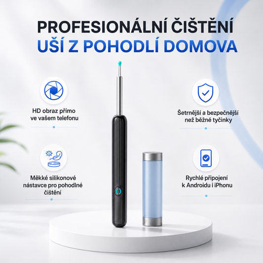Sculptiva: Inteligentní čistič uší s kamerou