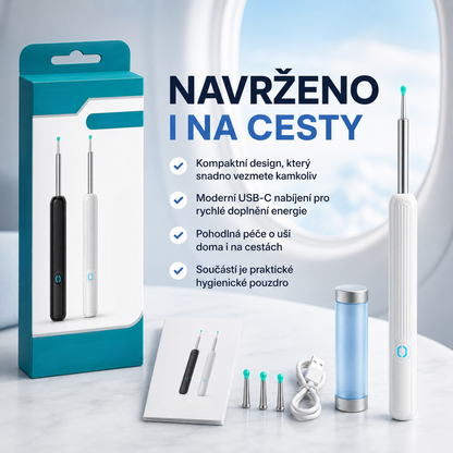 Sculptiva: Inteligentní čistič uší s kamerou